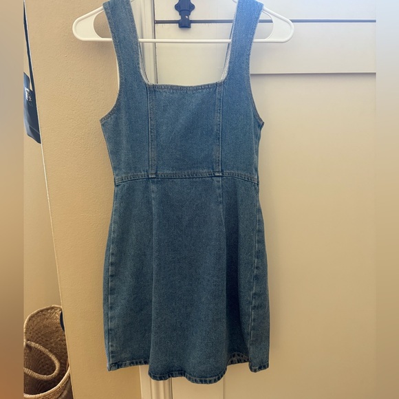 UO Button-Down Denim Mini Dress - Picture 5 of 7